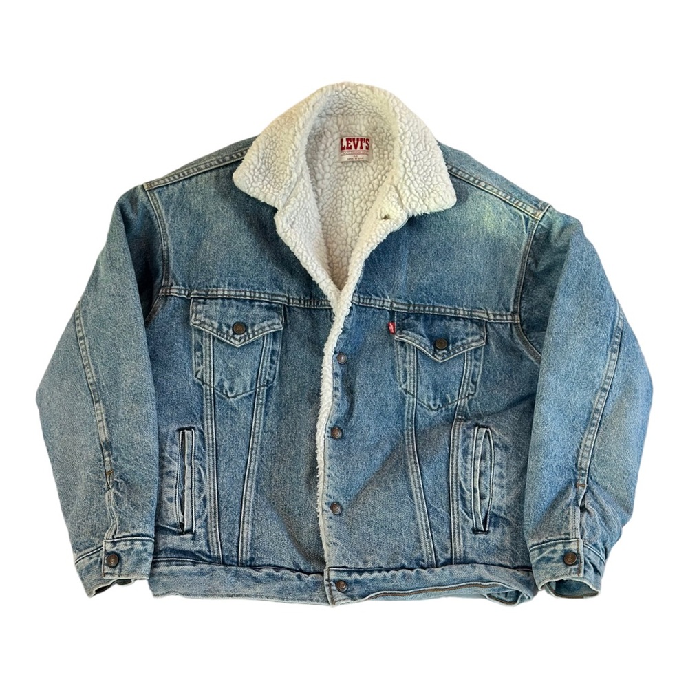 Vintage Levi’s Sherpa Lined Denim Jacket San Francisco - Size M